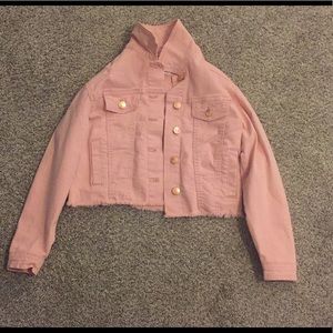 Pink jean jacket